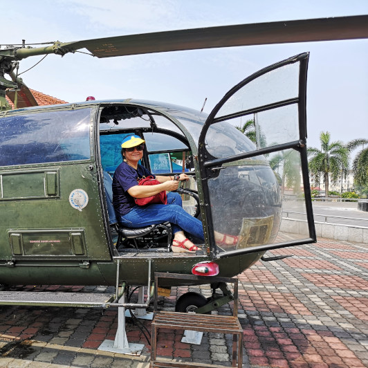 A decommissioned helicopter Port Dickson