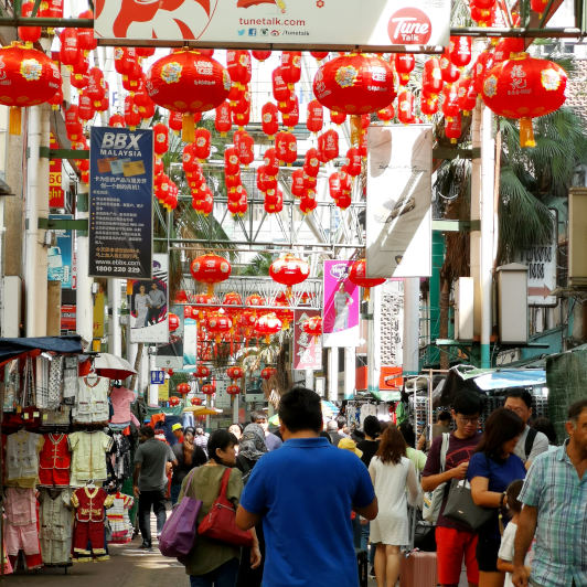 Petaling street during Chinese New Year