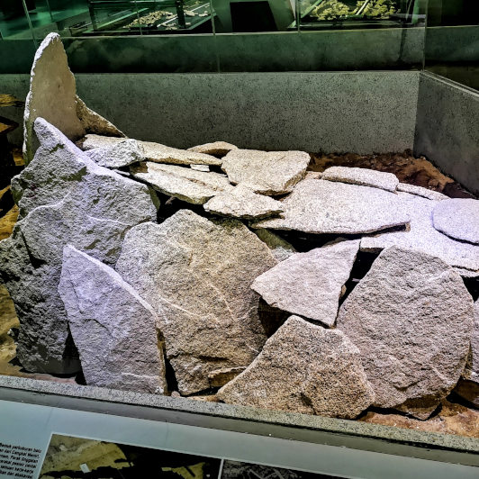 National muzeum - stone slab burial