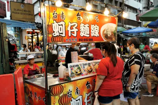 Petaling Street KL oyster glass noodles