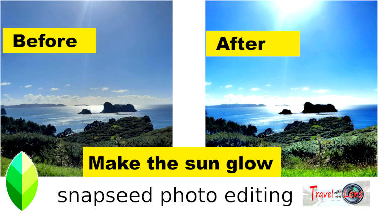 how to use glamour glow in snapseed