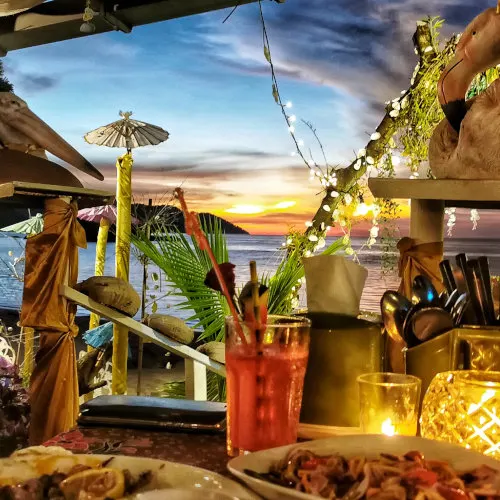 Frandy Beach Bar and Restaurant sunset