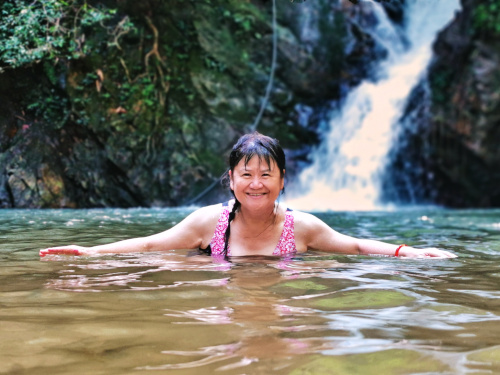 Sungai Ruok waterfall 3 at Royal Belum Rainforest