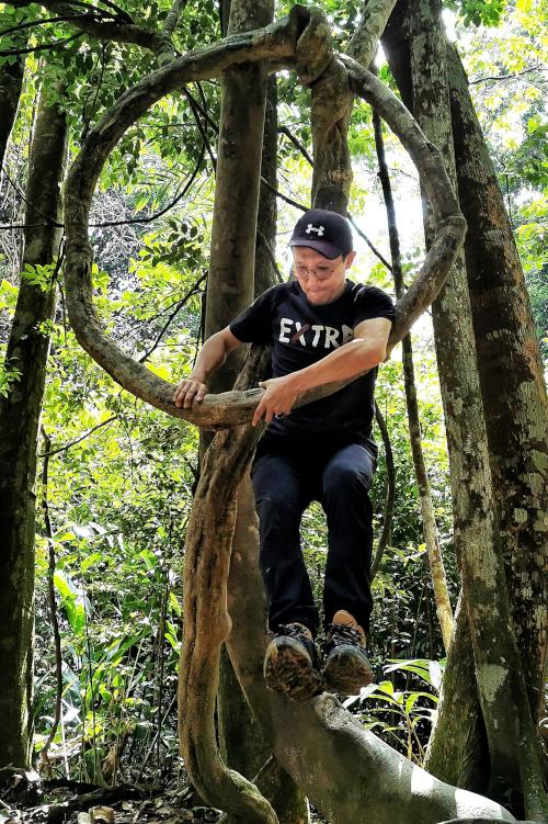 Landmark at Gunung Angsi trail 