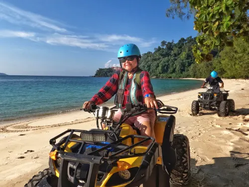 ATV at pulau tioman, turtle beach