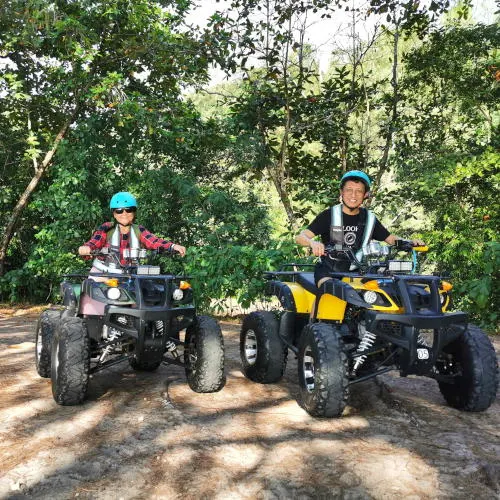 ATV adventure ride to turtle beach from Berjaya Tioman Resort