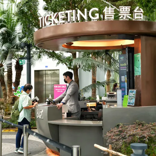 Jewel ticketing counter, Jewel Changi Airport