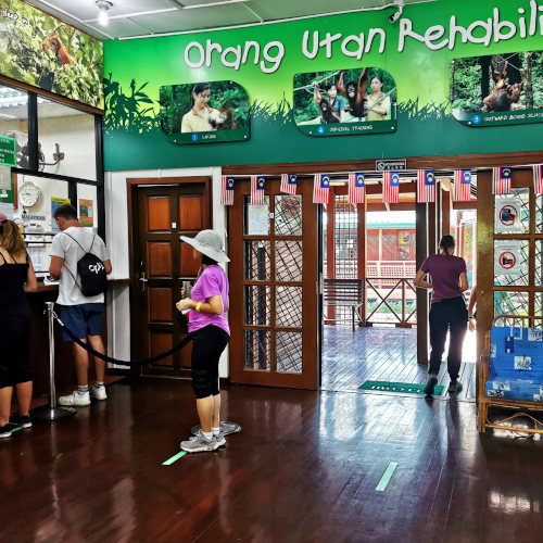 Sepilok Orangutan Rehabilitation Center entrance