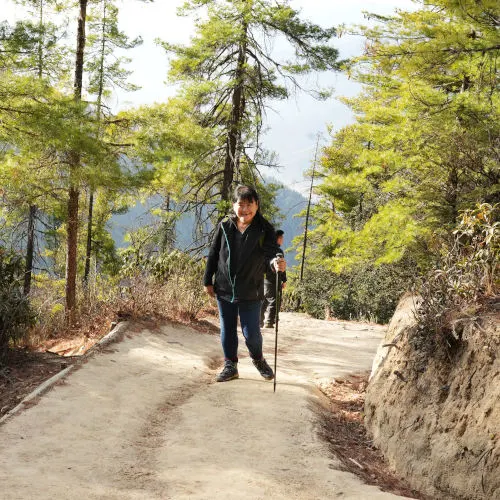 Tiger's Nest (97)-01 wide walking path, trip to Bhutan