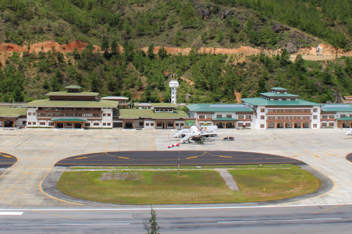 Paro airport front view small