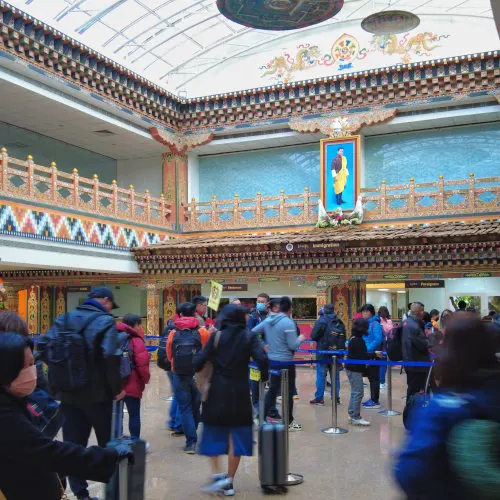 fly to Bhutan (19)-01 arrival hall