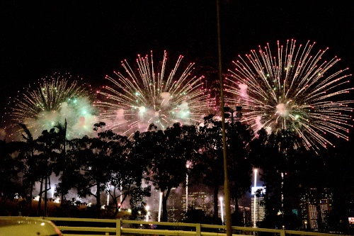 fireworks, National day of China