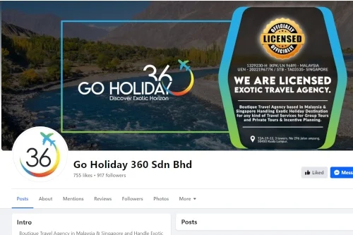 Go Holiday facebook