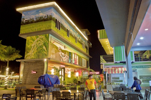 Chee Villa at night