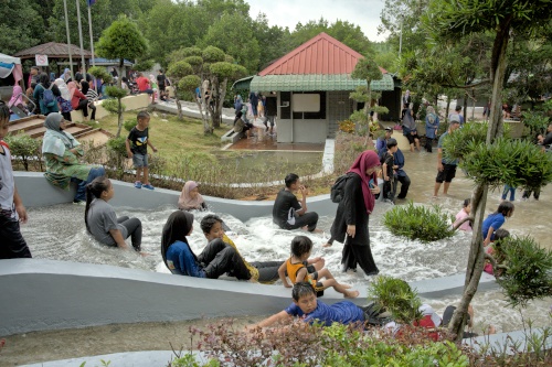 Tanjung Piai National Park during high tide