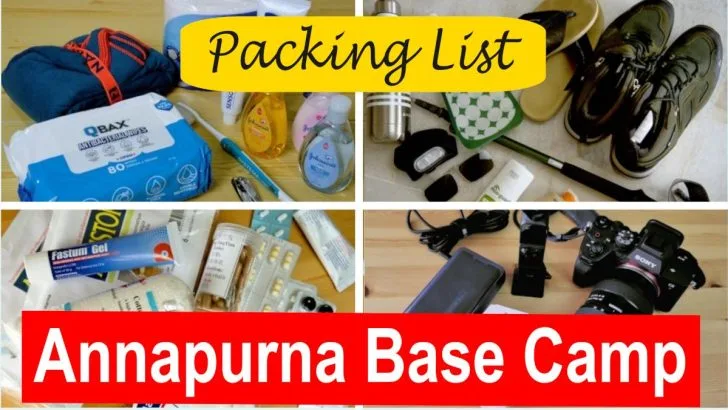 Annapurna Base Camp Packing List featured image