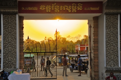 Sunset at Cambodian Monastery