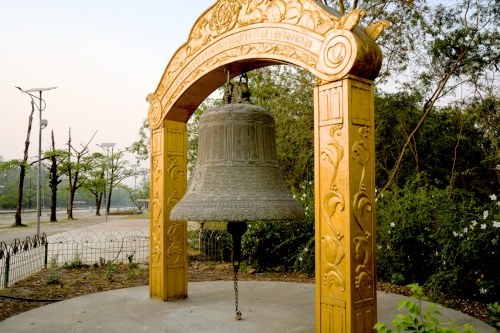 The Lumbini World Peace Bell, birthplace of buddha