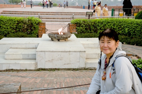 the Eternal Peace Flame, birthplace of buddha