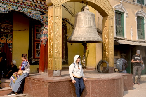 Peace bell at Boudhanath
