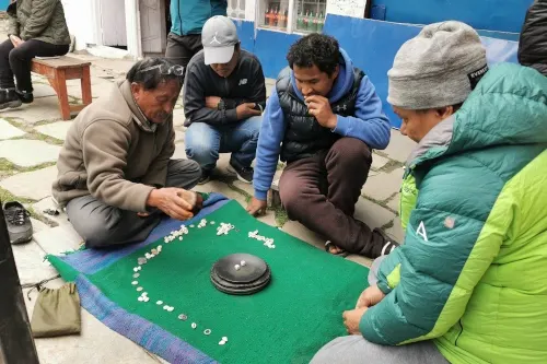 some locals who played board games.