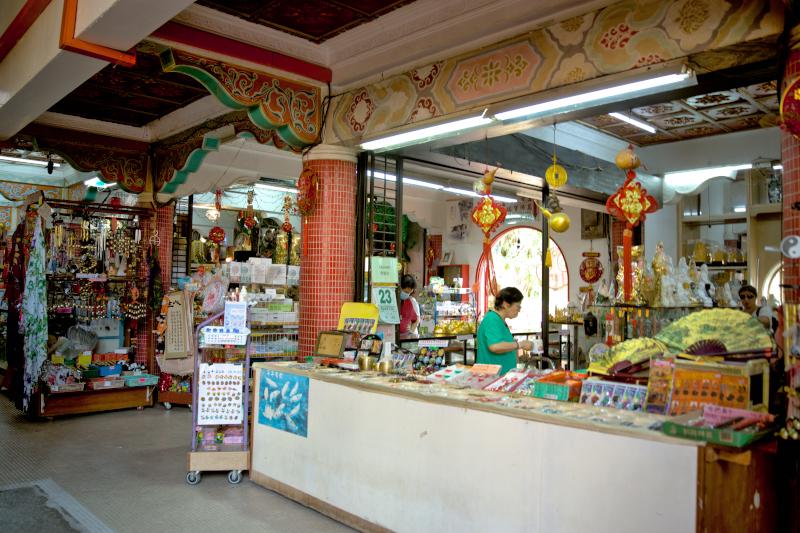 Store selling souvenirs and items related to Kek Lok Si temple