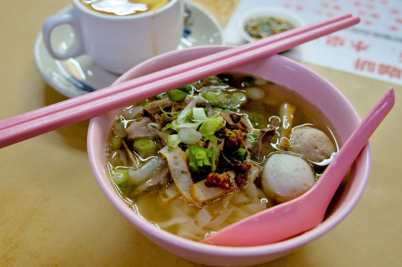 the famous duck Keoy Teow Th’ng at Cecil Market