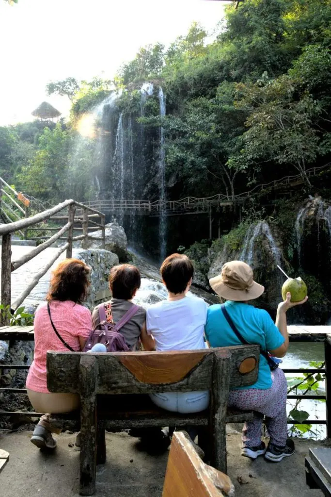 Having coconut drink at Cat Cat Village, Cat Cat Village, Must-see attractions in Sapa