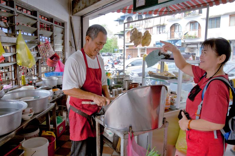 Rice congee stall at Gold Wing