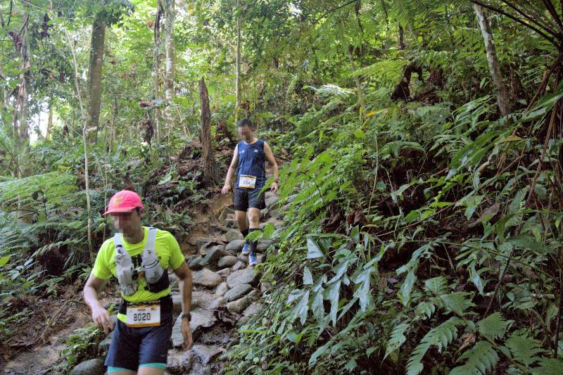 rocky trail in bukit kiara