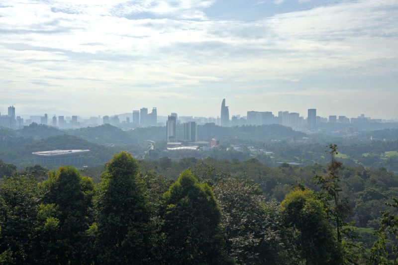 Scenic Kuala Lumpur lookout point