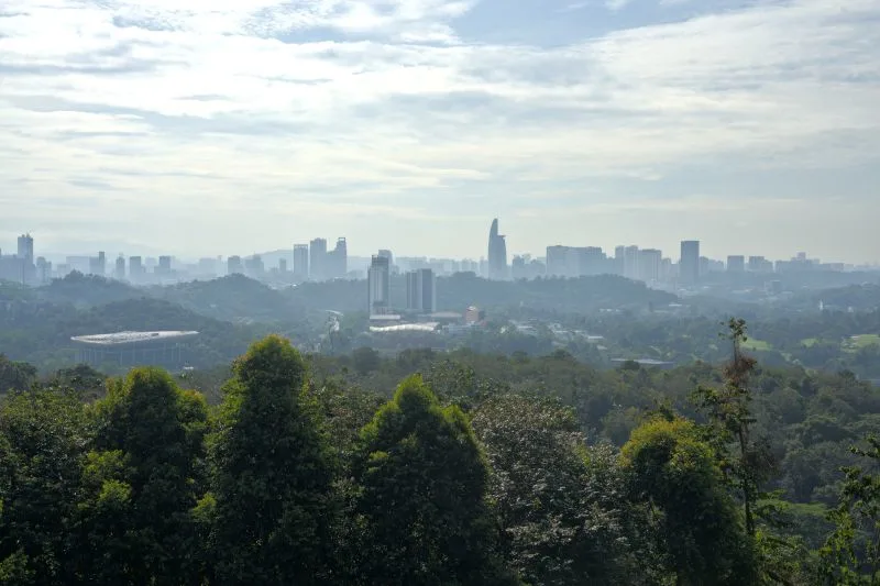 Scenic Kuala Lumpur lookout point