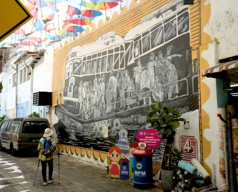 Colorful Muar Town and the Murals