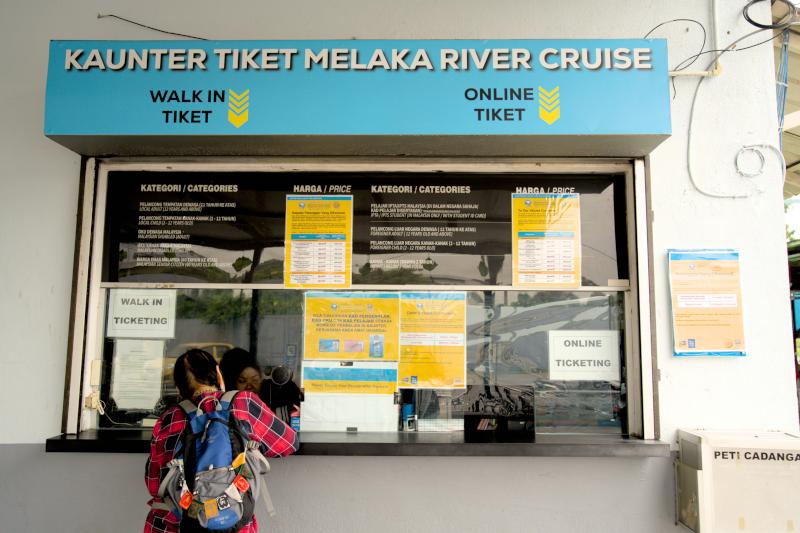 Melaka River Cruise ticket counter