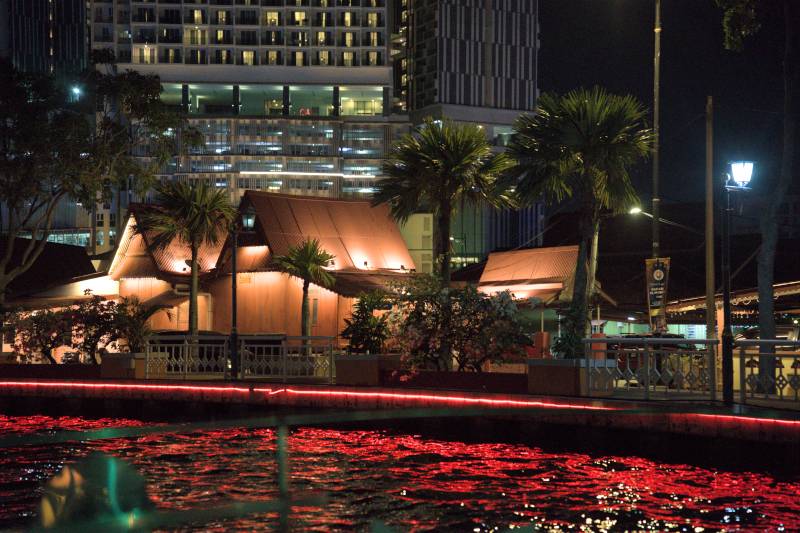 night scene of Melaka River Cruise