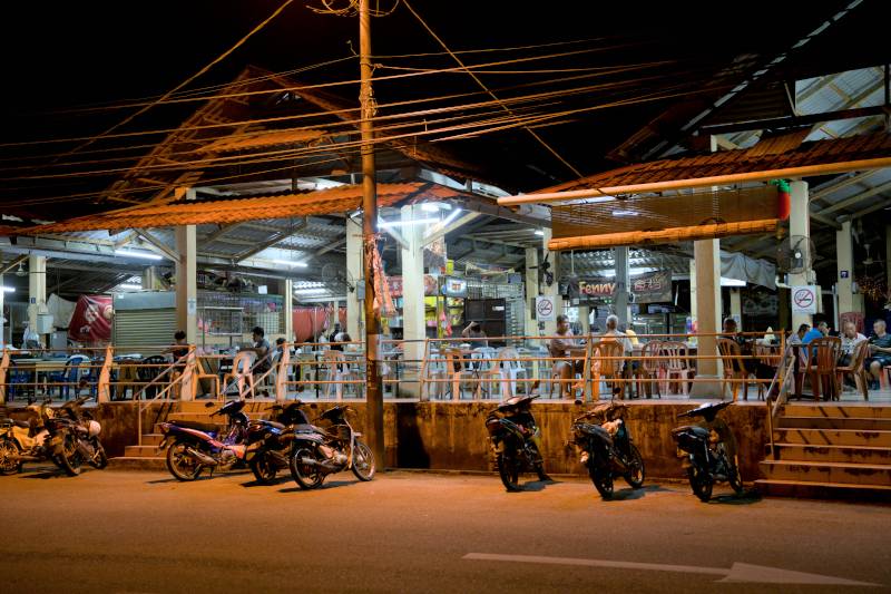 Food court at Sungai Lembing market