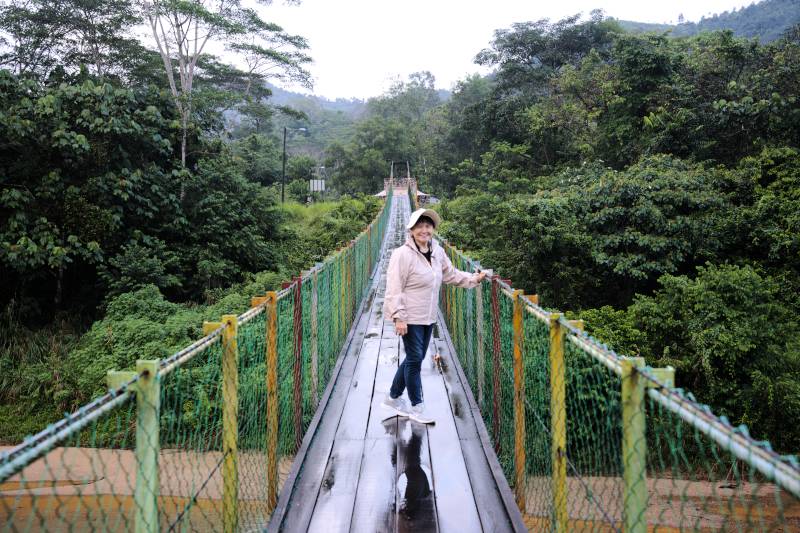 The Suspension Bridge at sungai lembing