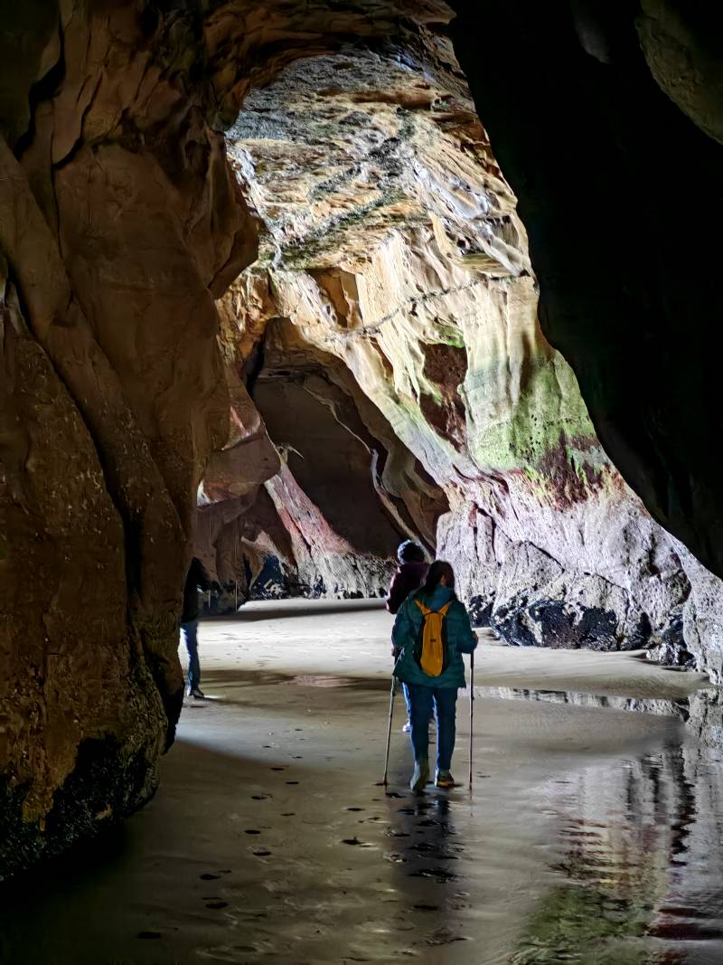 inside the muriwai grotto