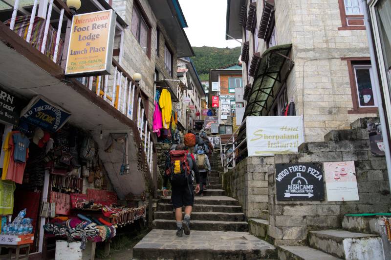The beautiful Namche Bazaar