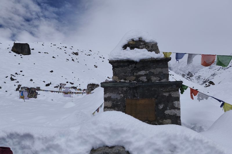 Everest Memoria at Everest Base Ca,p trek