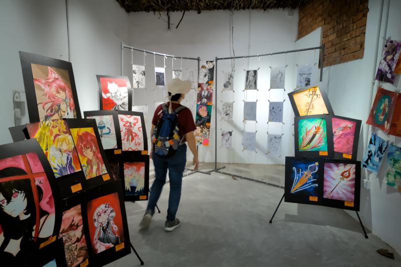 childresn art at Ipoh Stables Market