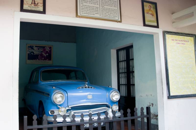 Th&iacute;ch Quảng Đức was driven in this car from Huế to Saigon, where he self-immolated in protest of the South Vietnamese government&rsquo;s persecution of Buddhists.