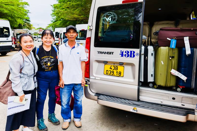 Photographed with our guide and driver.

