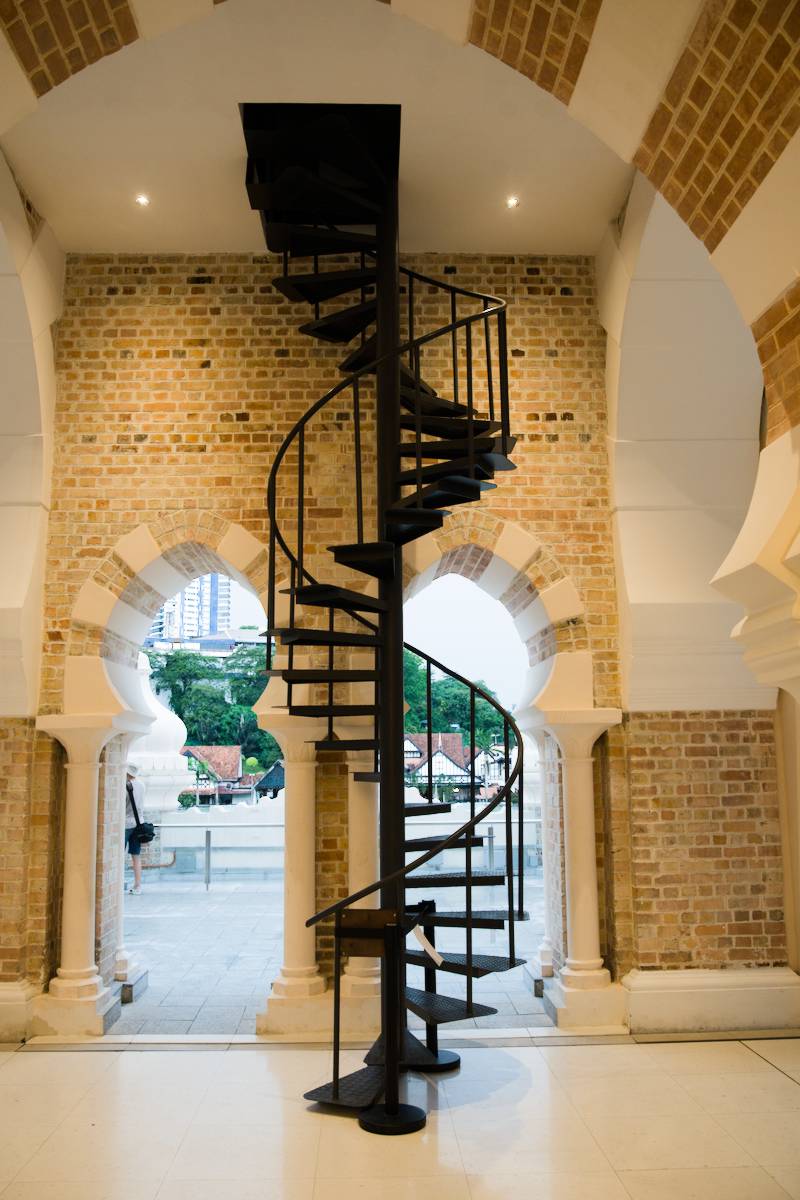 spiral staircase at Sultan Abdul Samad Building