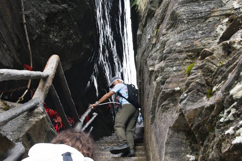 way upt o Red Cloud Golden Peak (红云金顶) of Fanjingshan