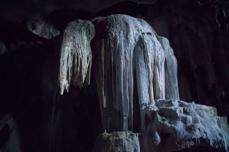 A beautiful rock formation at Gua Keris
