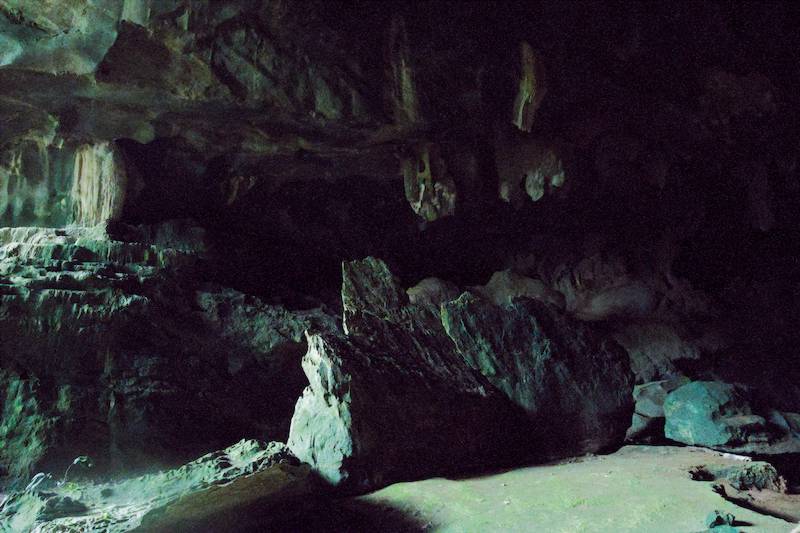 Spectacular rock formation at Gua Pagar