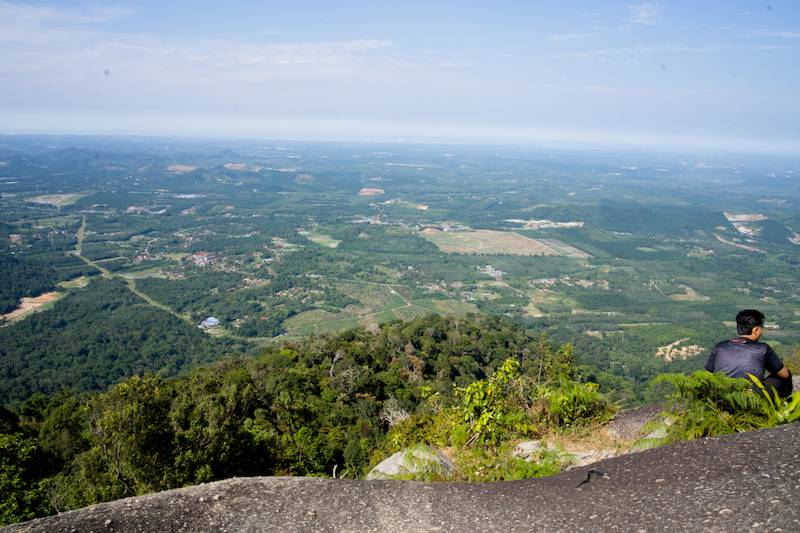 Panoramic view on top of Gunung Datuk