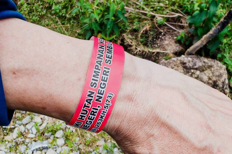 For everyone who wants to hike ,they will be given a wristband